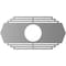 Ekena Millwork Chrysler Architectural Grade PVC Pierced Medallion, 40"W x 20"H x 10 1/2"ID x 1"P, Antiqued Bronze CMPP40X20CSABZ - alternate 4